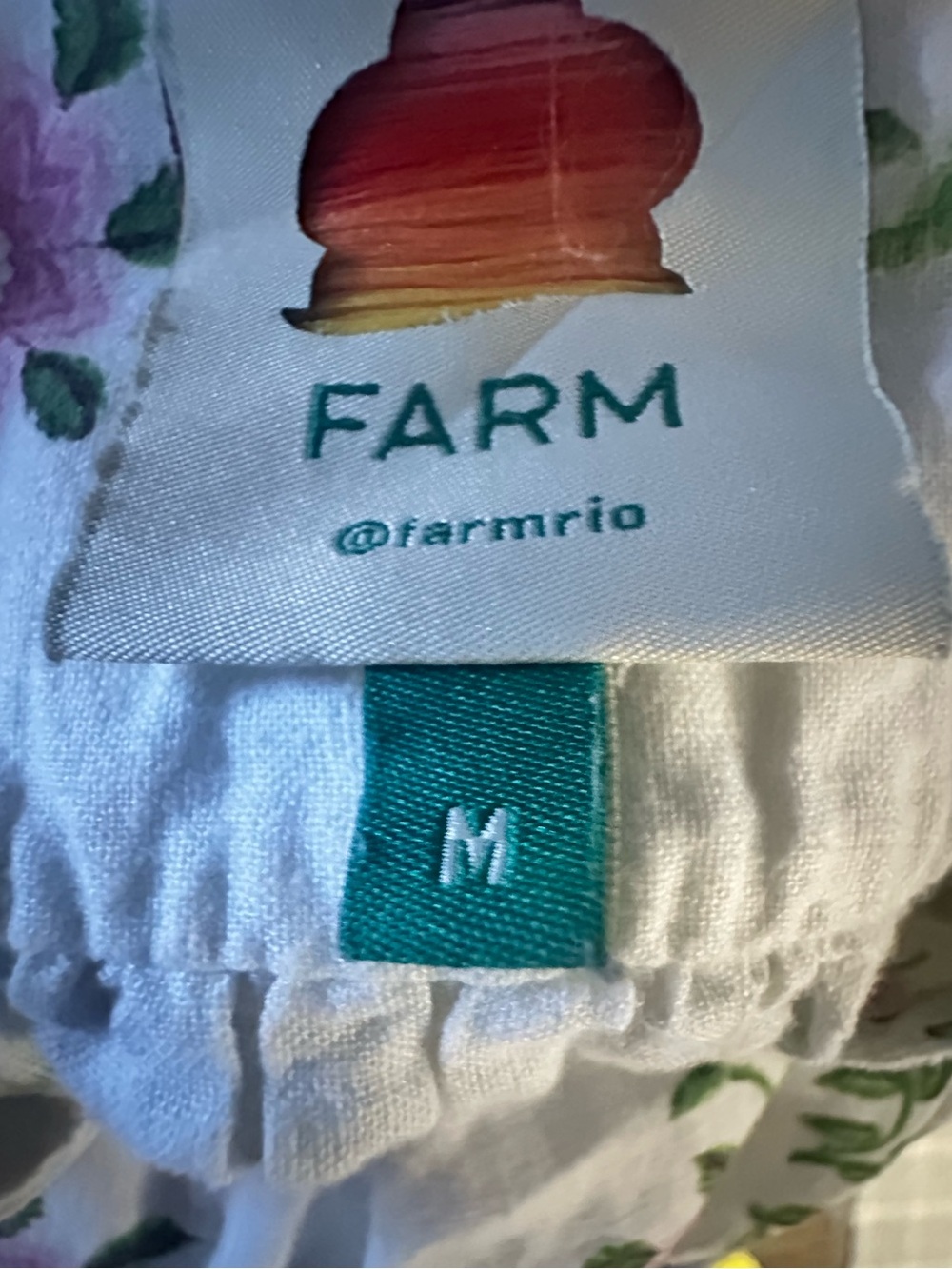FARM RIO FOLK FLORAL LINEN BLEND JUMPSUIT Size M EUC - Picture 6 of 7